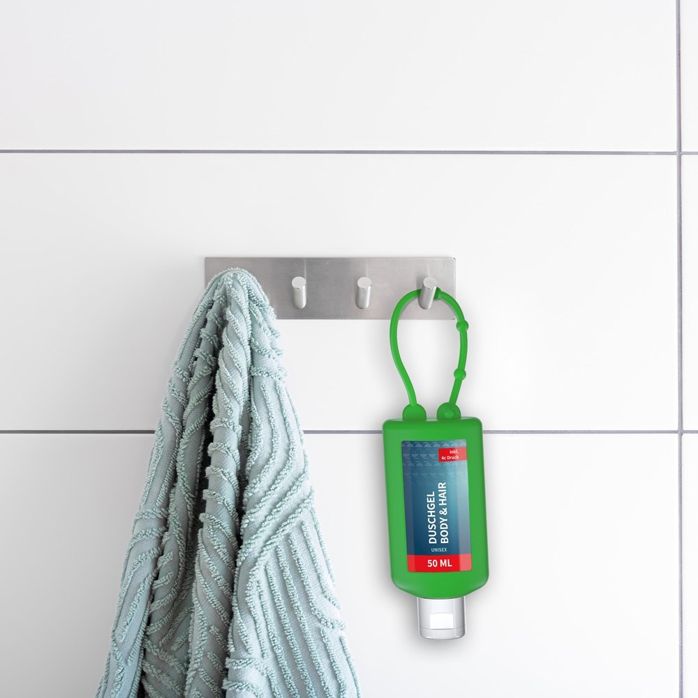 Douchegel Rozemarijn-Gember, Bumper 50 ml, groen, Body Label (R-PET)